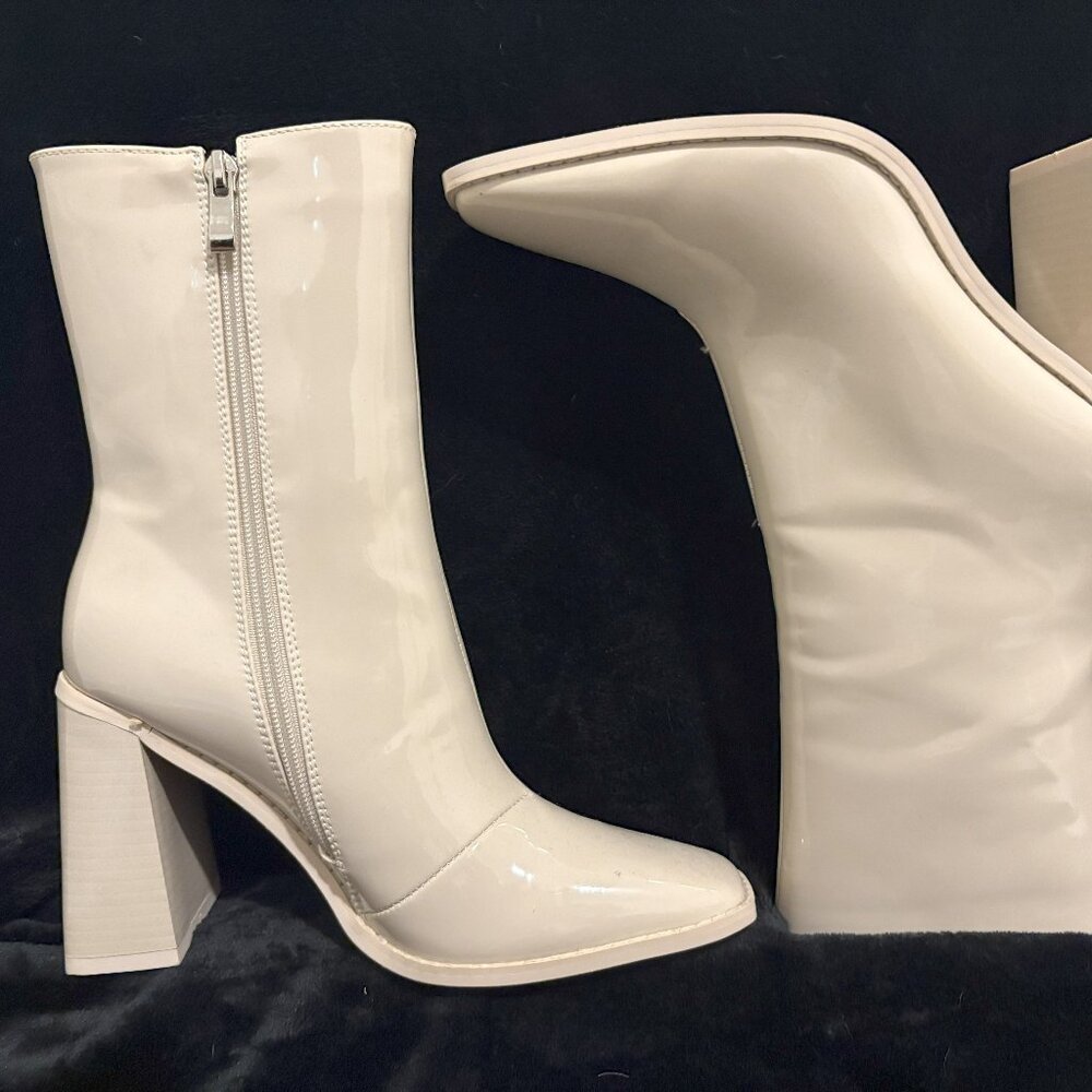 Vivianly cream chunky boot